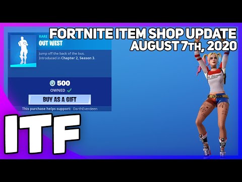Fortnite Item Shop *NEW* OUT WEST EMOTE! [August 7th, 2020] (Fortnite Battle Royale)