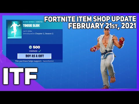 Fortnite Item Shop TOOSIE SLIDE IS BACK! [February 21st, 2021] (Fortnite Battle Royale)