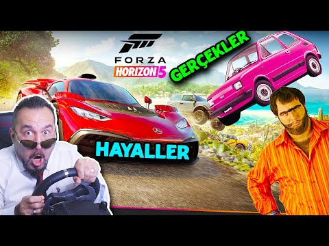 HAYALLER MUSTANG GERÇEKLER RECEP İVEDİK ARABASI! | DELİ ŞOFÖR YARIŞLARDA | FORZA HORIZON 5 OYNUYORUZ