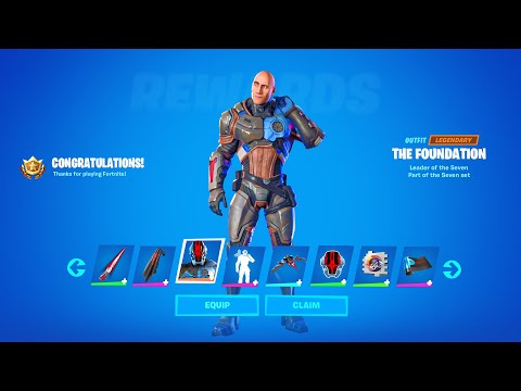 HOW TO UNLOCK FOUNDATION SKIN IN FORTNITE (Unlock ALL Foundation Challenges Rewards)
