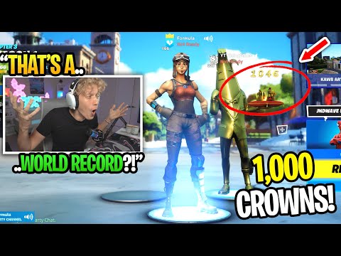 I met the FIRST person with 1,000 CROWN WINS in Fortnite… (world record)