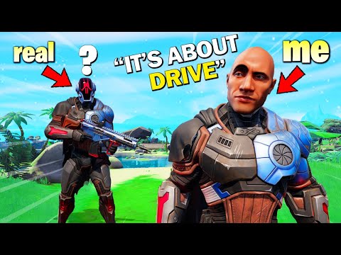I Pretended I'm THE ROCK Boss in Fortnite