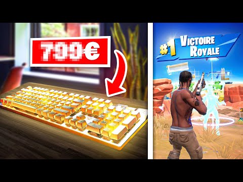 J'ai testé le CLAVIER le PLUS CHER du MONDE sur Fortnite… (je suis pauvre)