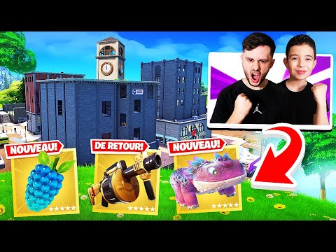 Je découvre TILTED TOWERS avec MON PETIT FRÈRE sur Fortnite ! (c'est incroyable)