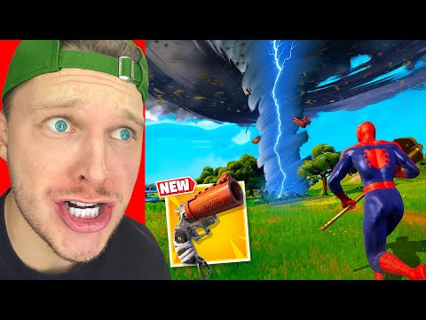 je suis RENTRÉ à L'INTÉRIEUR d'une TORNADE sur Fortnite ! (Mise à jour)