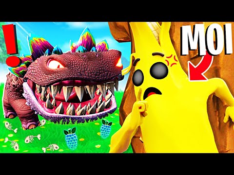 J'espionne le BOSS DINOSAURE pendant 24H, il est MÉCHANT ! Fortnite Chapitre 3