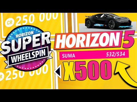 LOSUJEMY 500 SUPER WHEELSPINÓW 😱 1500 NAGRÓD I PRAWIE PEŁEN GARAŻ 😍  FORZA HORIZON 5 PL