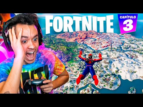 MI PRIMERA PARTIDA Y VICTORIA EN EL NUEVO MAPA CAPÍTULO 3 DE FORTNITE – TheGrefg