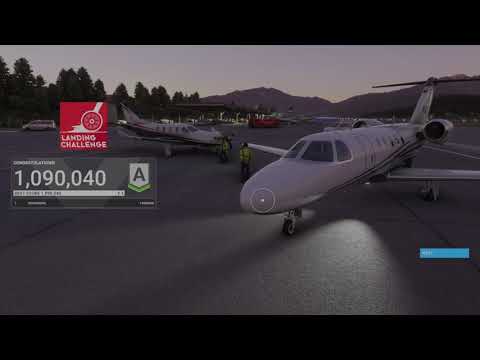 Microsoft Flight Simulator – 1 million points, Landing Challenge at KASE, Aspen, USA