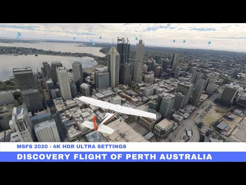 Microsoft Flight Simulator 2020 Discovery Flight Of Perth Australia 4K HDR Max Settings