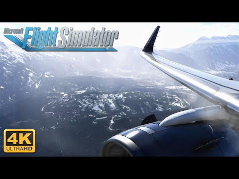 Microsoft Flight Simulator 2020 *MAXIMUM GRAPHICS* A320N Snowy Scenic Landing In Salt Lake City