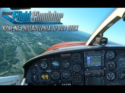 Microsoft Flight Simulator 2020 VFR C337 Skymaster Flight: KPNE NE Philadelphia to 9D4 Deck
