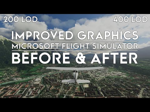 Microsoft Flight Simulator –  New Graphics Before and After – Sim Update 6