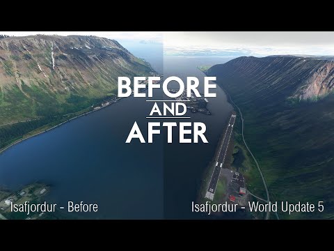 Microsoft Flight Simulator – Nordics Update – Before and After – World Update 5