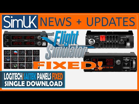 Microsoft Flight Simulator Saitek/Logitech Panels NOW WORKING UPDATE