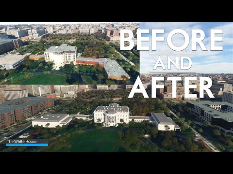 Microsoft Flight Simulator – USA Update Before and After