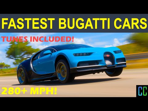 *NEW* Top 5 Bugatti FULLY UPGRADED FASTEST Cars In Forza Horizon 5! l Is The Bugatti Chiron Fastest?