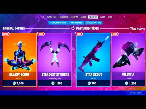 *NUEVA* SKIN de la CHICA GALAXY en la TIENDA de FORTNITE 🌌😱🔥