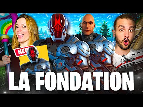 ON DEBLOQUE LE SKIN LEGENDAIRE SECRET LA FONDATION ( THE ROCK ) ! FORTNITE DUO FR