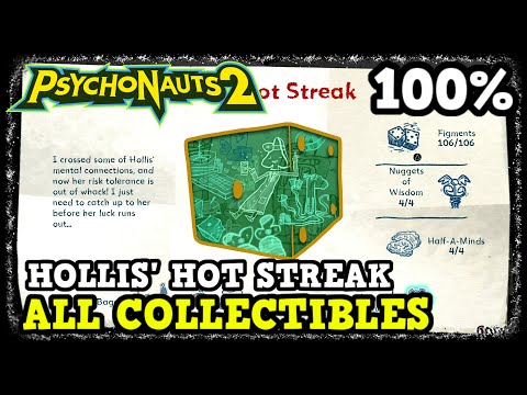 Psychonauts 2 Hollis Hot Streak All Collectible Locations (Figments, Nuggets of Wisdom, & More)