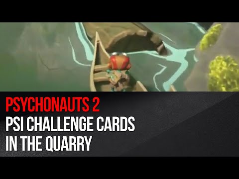 Psychonauts 2 – PSI Challenge Cards in The Quarry