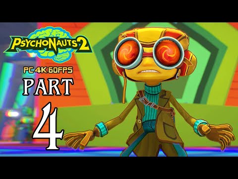 PSYCHONAUTS 2 Walkthrough PART 4 (PC) Gameplay No Commentary @ 4K 60ᶠᵖˢ ✔
