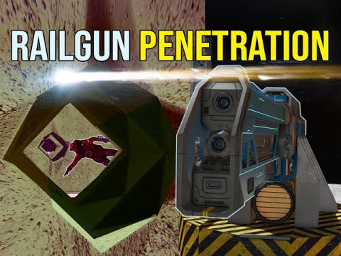 Railgun Penetration Testing – Space Engineers