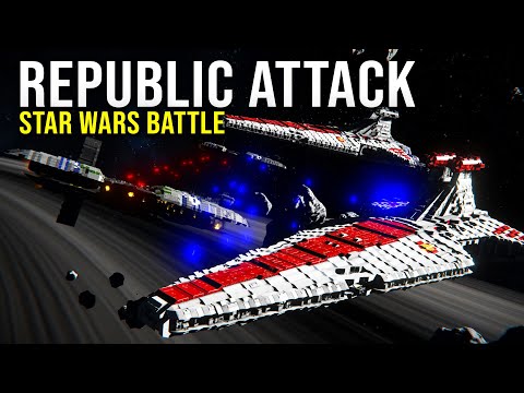 REPUBLIC AMBUSH – Epic Space Engineers – Star Wars Battles