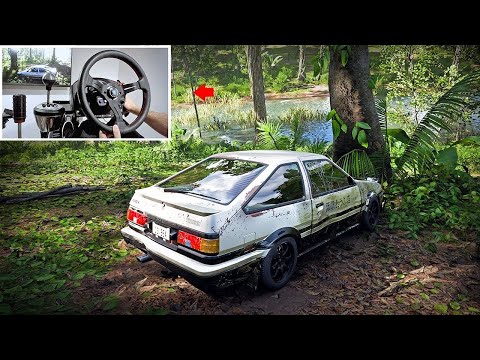 Restoring Takumi's Abandoned AE86 – Forza Horizon 5 (w/900° Steering Wheel)