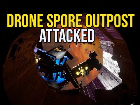 Ships & Fighters Attack Drone Spore Outpost – Space Engineers