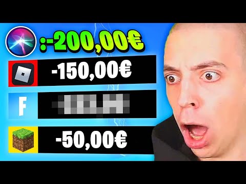 SIRI ENTSCHEIDET wie viel GELD ClashGames AUSGEBEN MUSS! 😱 (Fortnite, Minecraft, Roblox)