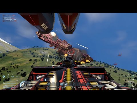 Space Engineers – Artillery and Railgun Combat
