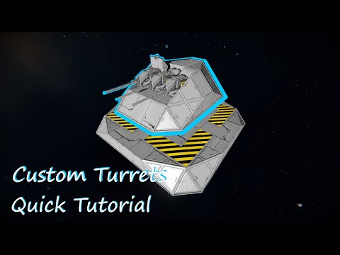 Space Engineers Custom Turrets Quick Simple Tutorial