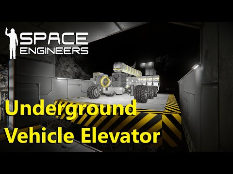 Space Engineers ep10 – I Built a Vehicle Elevator in My Underground Base