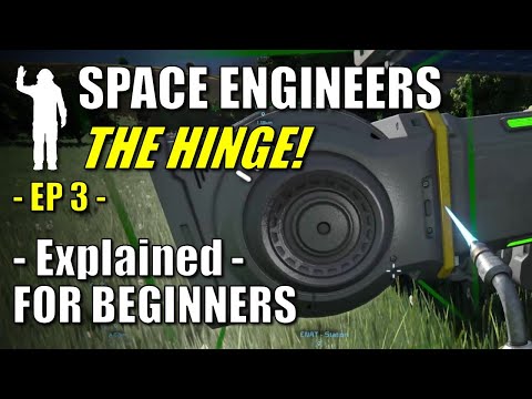 Space Engineers – Hinge Explained – How to make a Mining Rover | For Beginners
