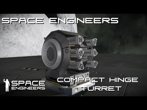 Space Engineers – How to Build Compact Hinge Turrets – Warfare 2 Custom Turrets!!