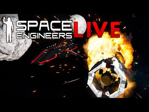Space Engineers LIVE – PVP Multiplayer Server Battle!