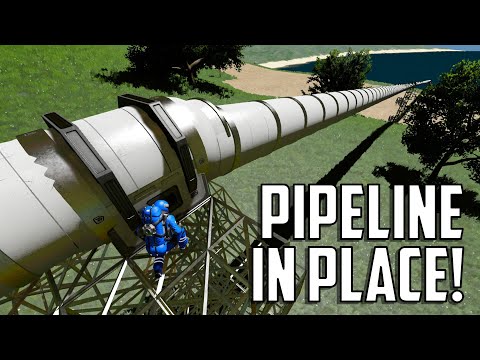 Space Engineers – S4E10 'Iron Mine Pipeline In Place'