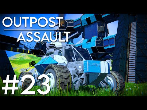 Space Engineers: Solo survival #23 – Artillery rover outpost Assault!