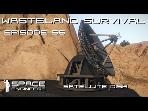 Space Engineers – Wasteland Survival Ep56 – Installing the Satellite Dish, Doors and Catwalks!!
