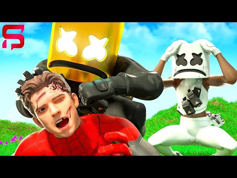 SPIDERMAN and MARSHMELLO FIGHT FOR HIS GIRLFRIEND… Fortnite