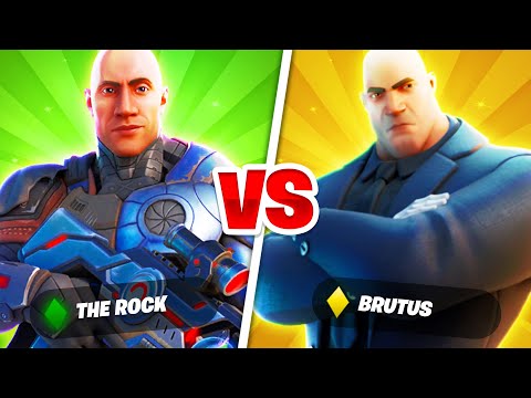 THE ROCK vs BRUTUS w Fortnite! 🗿💪 (FUNDAMENT!)