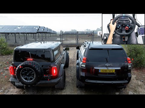 Toyota Prado Land Cruiser & Ford Bronco – Forza Horizon 5 | Logitech g29 gameplay