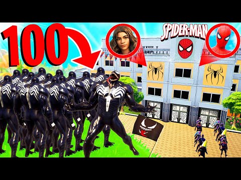VENOM Attaque L'ÉCOLE de SPIDERMAN et sa COPINE ! Fortnite Chapitre 3