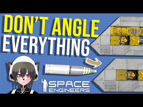 When to and Not to Use Angled Armor, Space Engineers Warfare 2 Ship Design Tutorial