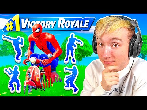 WINNEN met ALLEEN EMOTEN in FORTNITE!