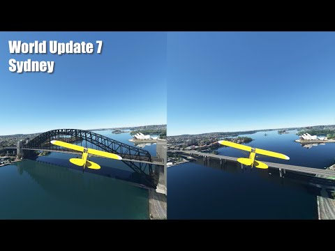 World Update 7 – Sydney Update Comparison | 4K 60fps | Microsoft Flight Simulator
