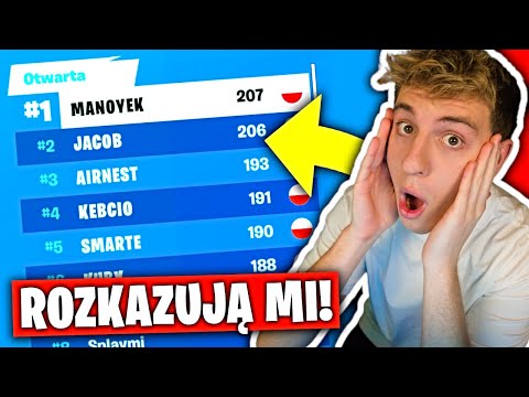 YouTuberzy ROZKAZUJĄ MI na TURNIEJU w Fortnite