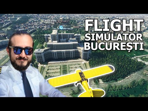 ZBOR DEASUPRA ORAȘULUI BUCUREȘTI ÎN MICROSOFT FLIGHT SIMULATOR