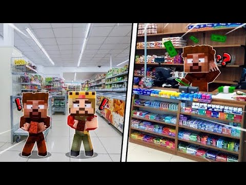 ARDA VE RÜZGAR GİZLİCE MARKETTE KALIYOR! 😱 – Minecraft